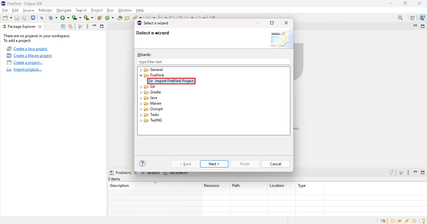 Import fireflink project2.png